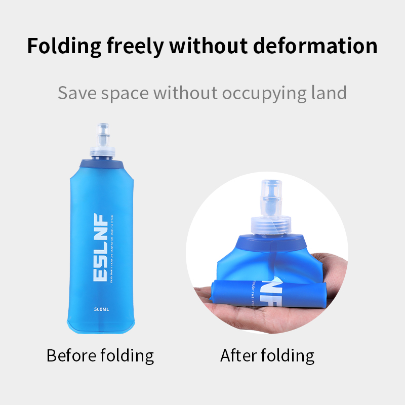 Hydration Pack Outdoor - 500 ml Katlanabilir Su Şişesi Yumuşak