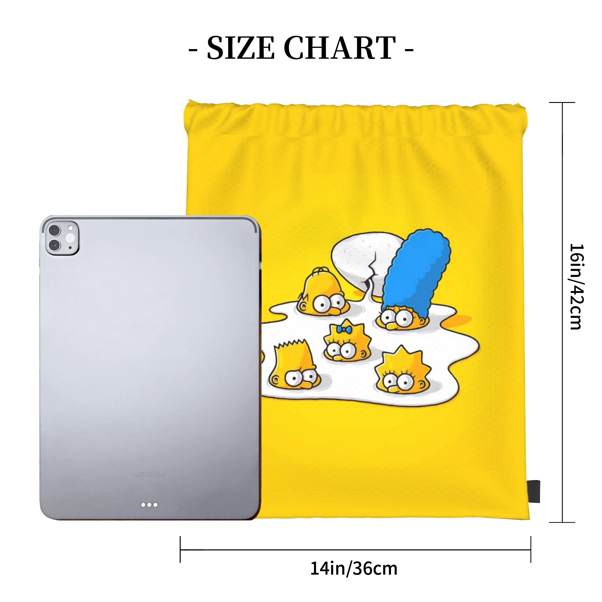 Simpsonsed Çizgi Film Desenli  - Drawstring Gym Bag incelemesi ve fiyatı