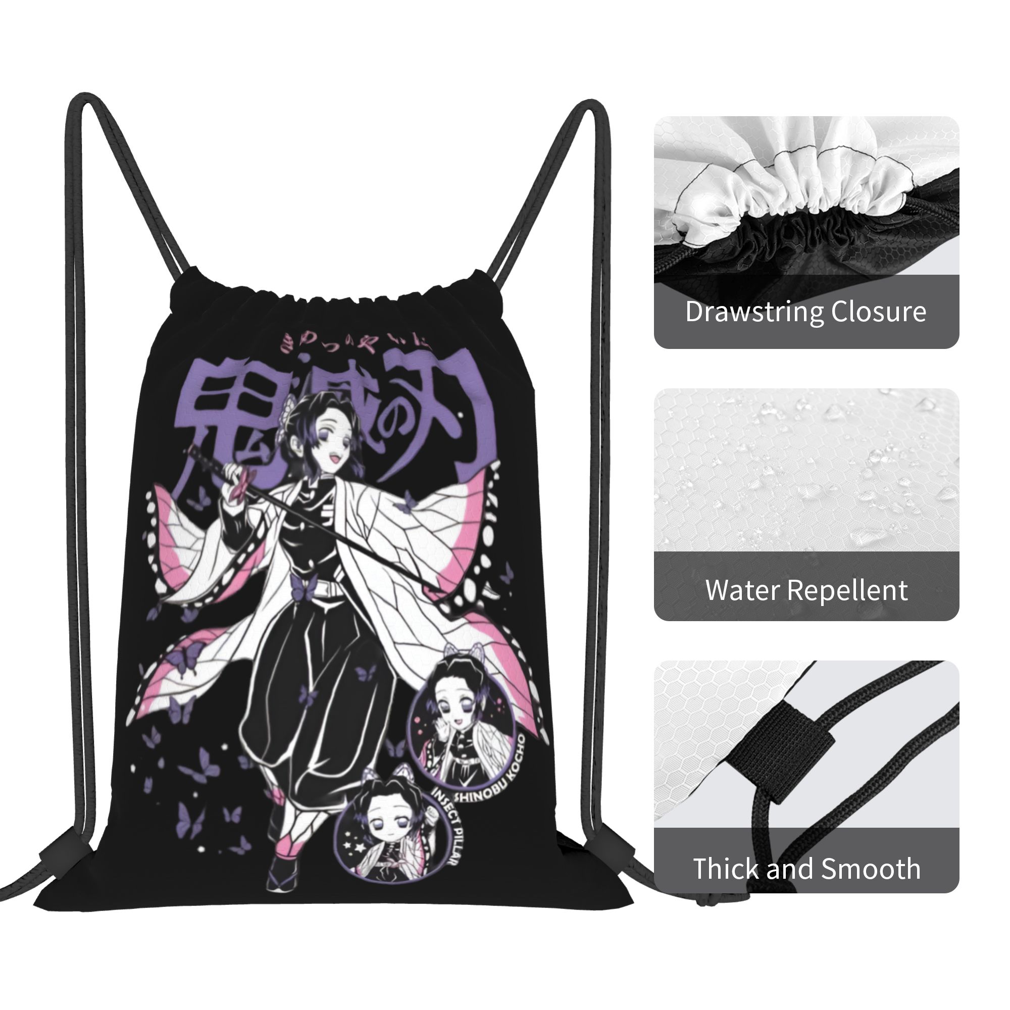 Özel Demon Slayers İpli Çantal - Drawstring Gym Bag incelemesi ve fiyatı