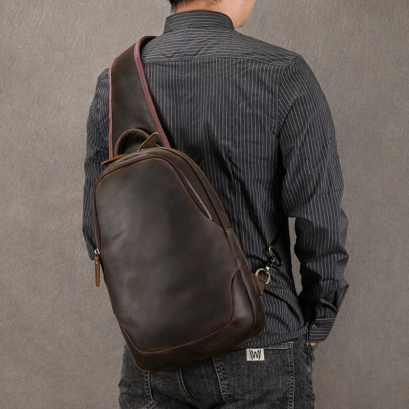 Büyük boy nedensel göğüs çanta - Leather Backpack Vintage incelemesi ve fiyatı