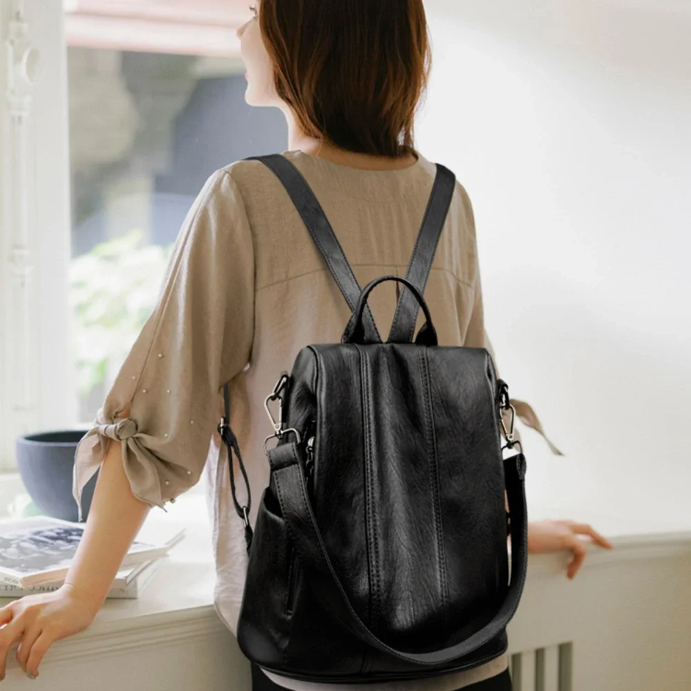 YENI Anti-hırsızlık Dizüstü Sı - Leather Backpack Vintage incelemesi ve fiyatı